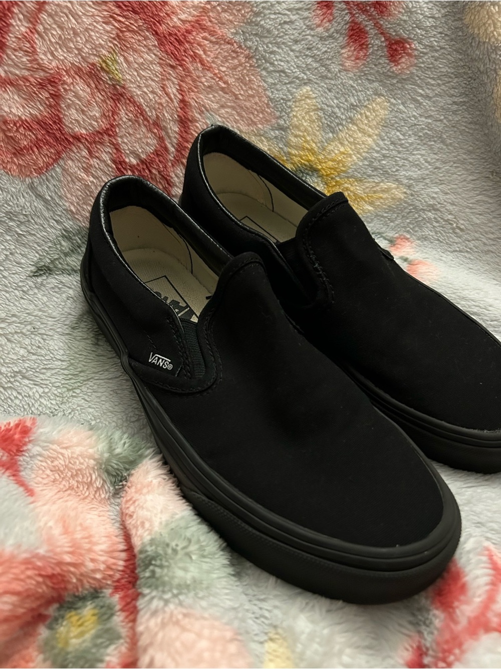 Vans Black Classic Slip-On Canvas Loafers